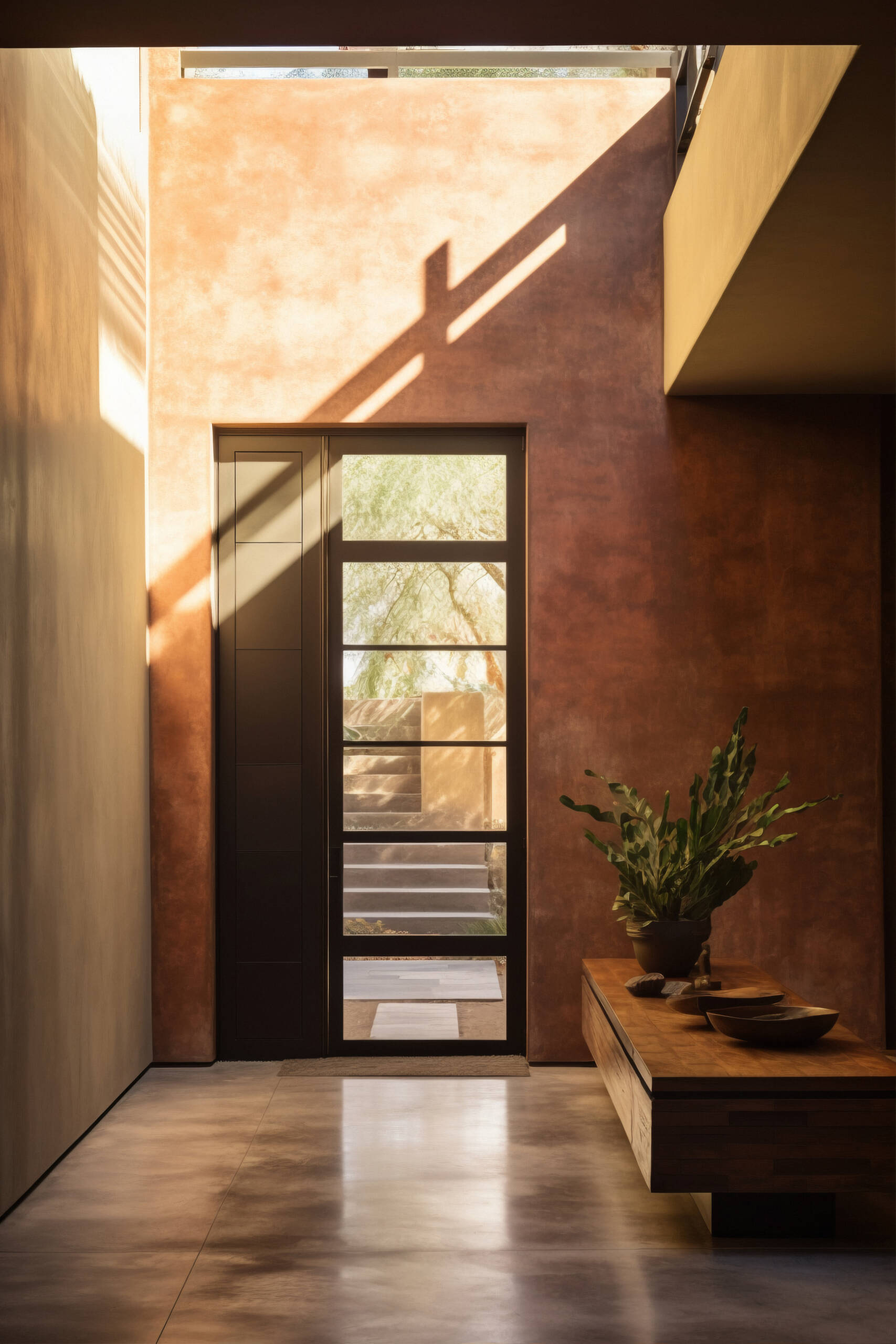 ai generated modern styled entryway